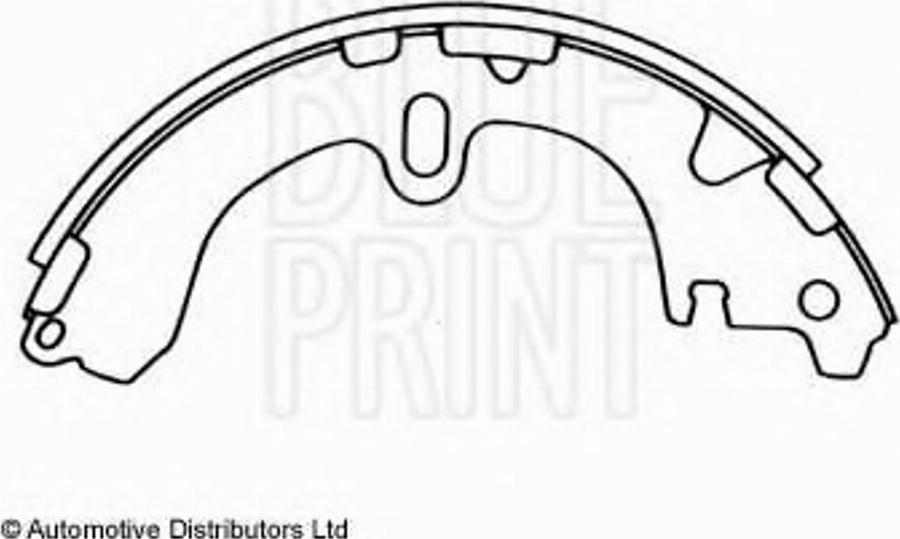 Blue Print ADT34123 - Комплект гальм, барабанний механізм autocars.com.ua