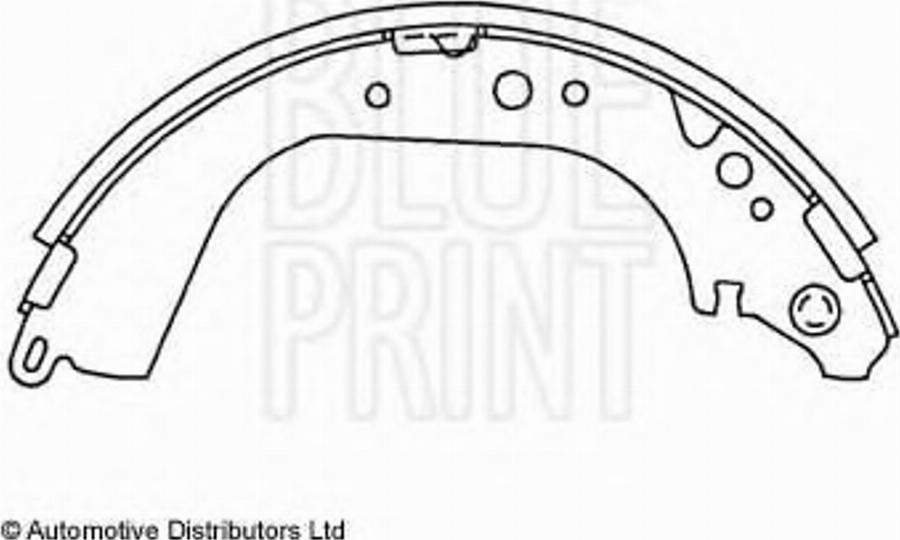 Blue Print ADT34130 - Комплект гальм, барабанний механізм autocars.com.ua