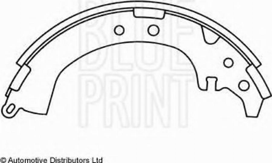 Blue Print ADT34138 - Комплект тормозных колодок, барабанные autodnr.net