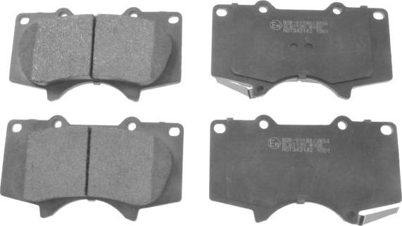 Blue Print ADT342142 - Гальмівні колодки, дискові гальма autocars.com.ua