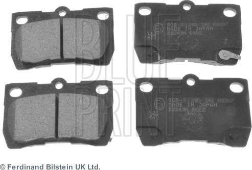 Blue Print ADT342178 - Гальмівні колодки, дискові гальма autocars.com.ua