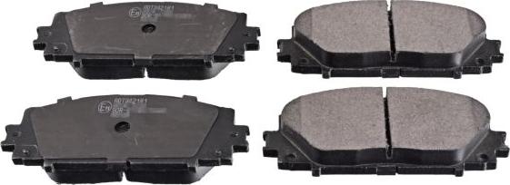 Blue Print ADT342181 - Гальмівні колодки, дискові гальма autocars.com.ua