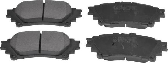 Blue Print ADT342186 - Гальмівні колодки, дискові гальма autocars.com.ua