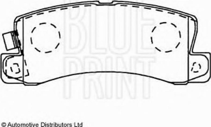 Blue Print ADT34228 - Тормозные колодки, дисковые, комплект avtokuzovplus.com.ua