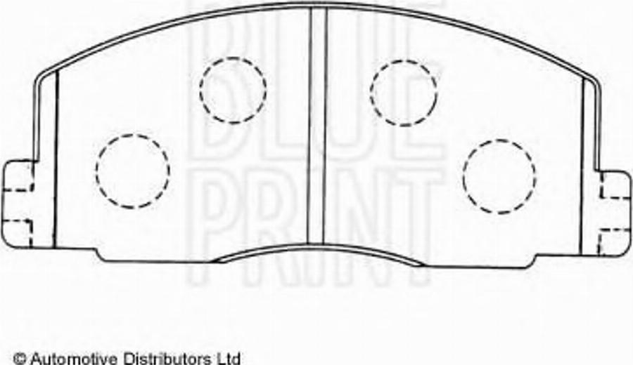 Blue Print ADT34232 - Тормозные колодки, дисковые, комплект autodnr.net