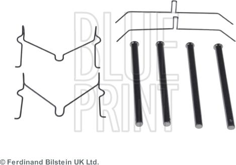 Blue Print ADT348611 - Комплектуючі, колодки дискового гальма autocars.com.ua