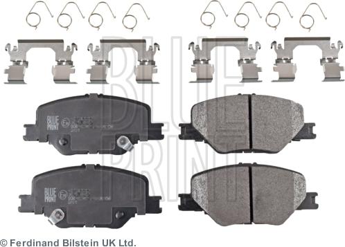 Blue Print ADW194219 - Гальмівні колодки, дискові гальма autocars.com.ua