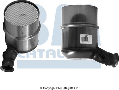 BM Catalysts BM11351H - Сажевый / частичный фильтр, система выхлопа ОГ avtokuzovplus.com.ua