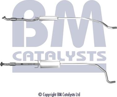 BM Catalysts BM50462 - Труба вихлопного газу autocars.com.ua