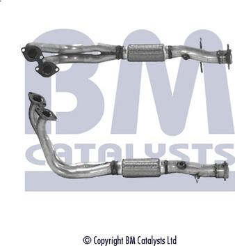 BM Catalysts BM70127 - Труба вихлопного газу autocars.com.ua