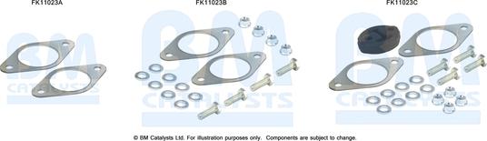 BM Catalysts FK11023 - Монтажный комплект, сажевый / частичный фильтр avtokuzovplus.com.ua