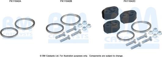 BM Catalysts FK11042 - Монтажний комплект, сажовий / частковий фільтр autocars.com.ua