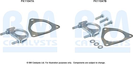 BM Catalysts FK11047 - Монтажний комплект, сажовий / частковий фільтр autocars.com.ua