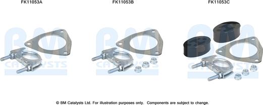 BM Catalysts FK11053 - Монтажный комплект, сажевый / частичный фильтр avtokuzovplus.com.ua