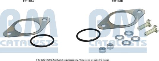 BM Catalysts FK11059 - Монтажний комплект, сажовий / частковий фільтр autocars.com.ua