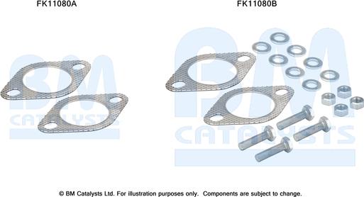 BM Catalysts FK11080 - Монтажний комплект, сажовий / частковий фільтр autocars.com.ua