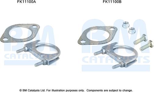 BM Catalysts FK11100 - Монтажний комплект, сажовий / частковий фільтр autocars.com.ua