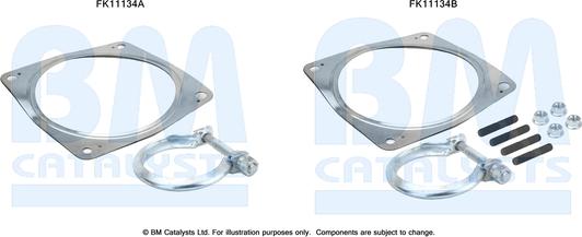 BM Catalysts FK11134 - Монтажний комплект, сажовий / частковий фільтр autocars.com.ua