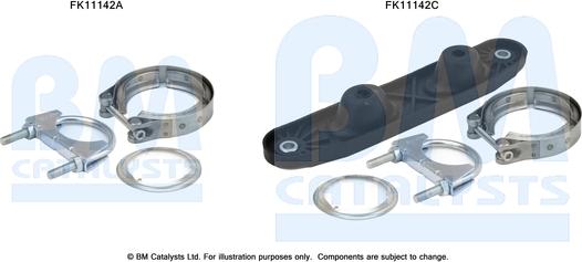 BM Catalysts FK11142 - Монтажний комплект, сажовий / частковий фільтр autocars.com.ua