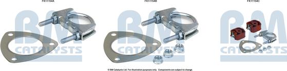 BM Catalysts FK11154 - Монтажный комплект, сажевый / частичный фильтр avtokuzovplus.com.ua