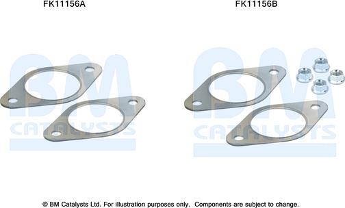 BM Catalysts FK11156 - Монтажний комплект, сажовий / частковий фільтр autocars.com.ua