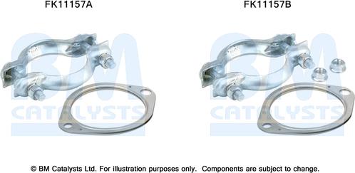 BM Catalysts FK11157 - Монтажний комплект, сажовий / частковий фільтр autocars.com.ua