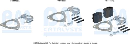 BM Catalysts FK11169 - Монтажний комплект, сажовий / частковий фільтр autocars.com.ua