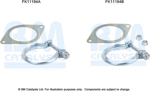 BM Catalysts FK11194 - Монтажний комплект, сажовий / частковий фільтр autocars.com.ua