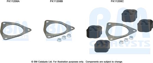 BM Catalysts FK11208 - Монтажний комплект, сажовий / частковий фільтр autocars.com.ua