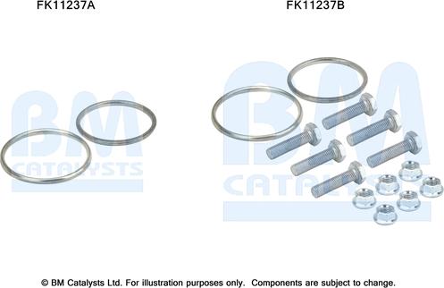 BM Catalysts FK11237 - Монтажний комплект, сажовий / частковий фільтр autocars.com.ua