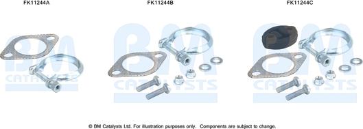 BM Catalysts FK11244 - Монтажний комплект, сажовий / частковий фільтр autocars.com.ua