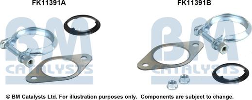 BM Catalysts FK11391 - Монтажний комплект, сажовий / частковий фільтр autocars.com.ua