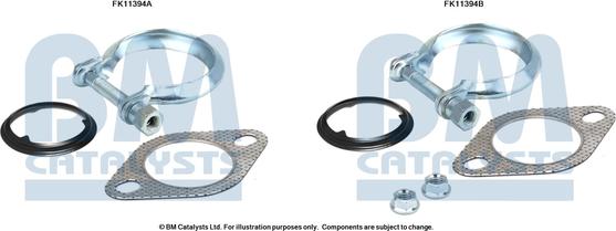 BM Catalysts FK11394 - Монтажний комплект, сажовий / частковий фільтр autocars.com.ua