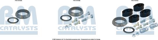 BM Catalysts FK11475 - Монтажний комплект, сажовий / частковий фільтр autocars.com.ua