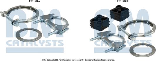 BM Catalysts FK11502 - Монтажний комплект, сажовий / частковий фільтр autocars.com.ua