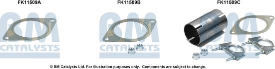 BM Catalysts FK11509 - Монтажний комплект, сажовий / частковий фільтр autocars.com.ua