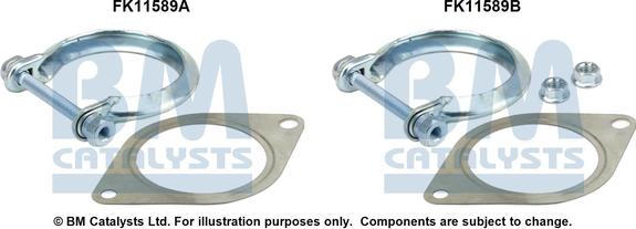 BM Catalysts FK11589 - Монтажний комплект, сажовий / частковий фільтр autocars.com.ua