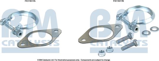 BM Catalysts FK11617 - Монтажный комплект, сажевый / частичный фильтр avtokuzovplus.com.ua