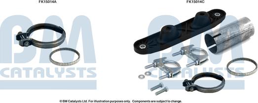 BM Catalysts FK15014 - Монтажний комплект, сажовий / частковий фільтр autocars.com.ua