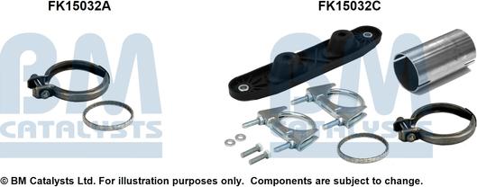 BM Catalysts FK15032 - Монтажний комплект, сажовий / частковий фільтр autocars.com.ua