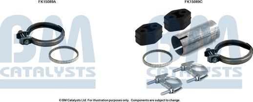 BM Catalysts FK15089 - Монтажний комплект, сажовий / частковий фільтр autocars.com.ua