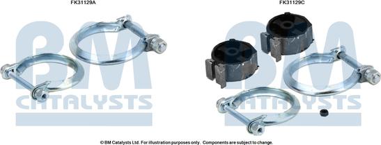 BM Catalysts FK31129 - Монтажний комплект, каталізатор autocars.com.ua