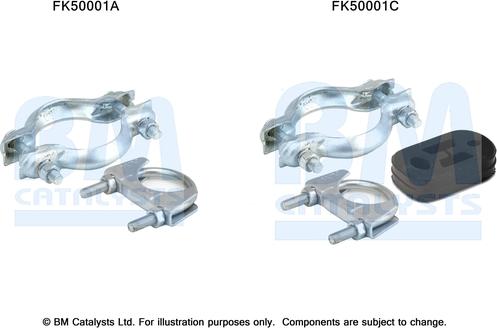 BM Catalysts FK50001 - Монтажний комплект, труба вихлопного газу autocars.com.ua