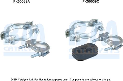 BM Catalysts FK50039 - Монтажний комплект, труба вихлопного газу autocars.com.ua