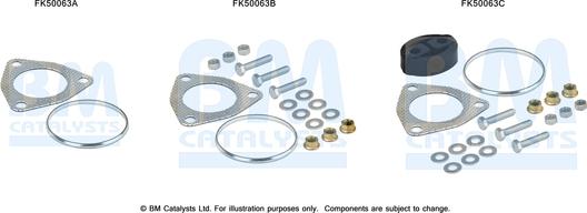 BM Catalysts FK50063 - Монтажный комплект, труба выхлопного газа avtokuzovplus.com.ua