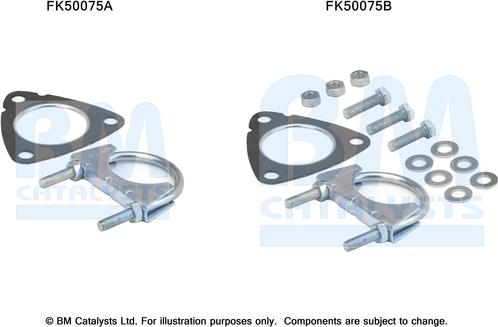 BM Catalysts FK50075 - Монтажний комплект, труба вихлопного газу autocars.com.ua