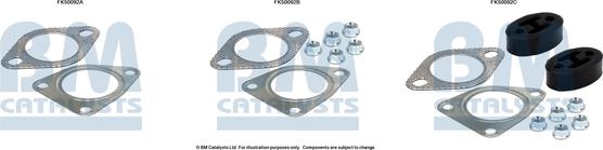 BM Catalysts FK50092 - Монтажний комплект, труба вихлопного газу autocars.com.ua