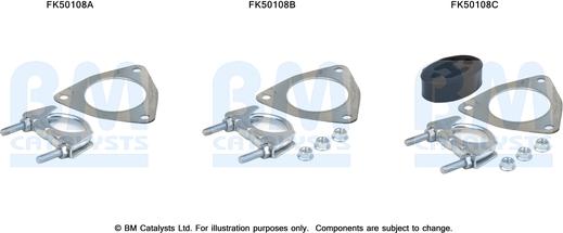 BM Catalysts FK50108 - Монтажный комплект, труба выхлопного газа avtokuzovplus.com.ua