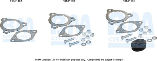 BM Catalysts FK50110 - Монтажний комплект, труба вихлопного газу autocars.com.ua