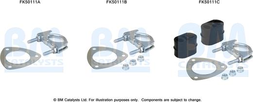 BM Catalysts FK50111 - Монтажный комплект, труба выхлопного газа avtokuzovplus.com.ua